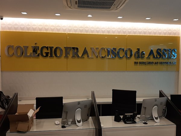 Letra de Aço Polido brilhante para letreiros